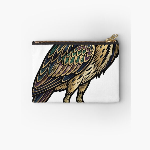 Item preview, Gothic Illuminated Bestiary - Bittern with Gilded Reed Stem - Dark Cloister Familiar designed and sold by IllumeInk.