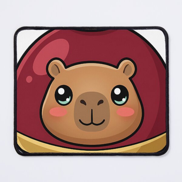 Item preview, Kawaii Christmas Ornament with a Capybara Face - Cozy Christmas designed and sold by pumsquare.