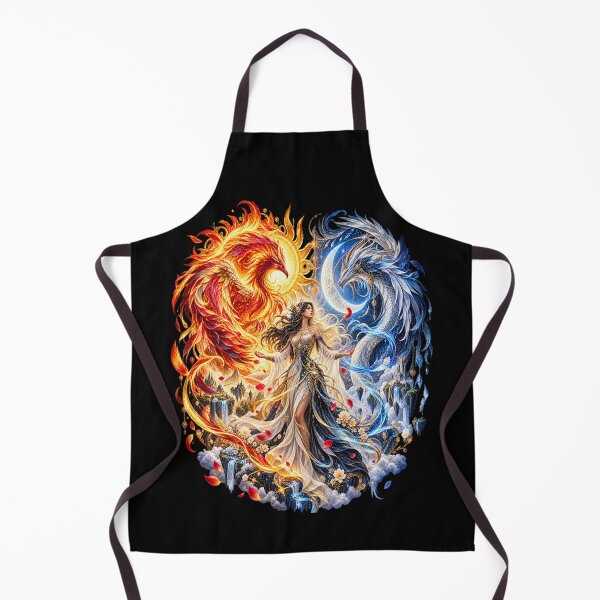 Item preview, Solar Lunar Goddess – Fire and Ice Fantasy designed and sold by TroviTutto.