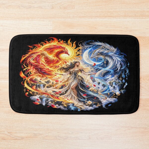 Item preview, Solar Lunar Goddess – Fire and Ice Fantasy designed and sold by TroviTutto.