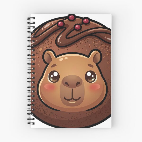 Item preview, Kawaii Chocolate Truffle with a Capybara Face - Cozy Christmas designed and sold by pumsquare.
