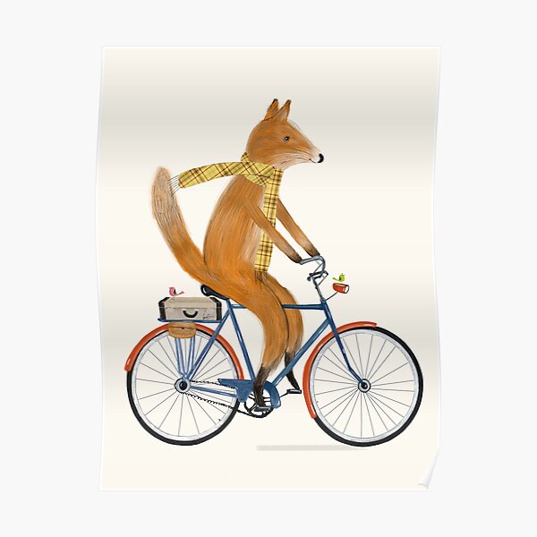 "Fuchs Fahrrad" Poster von brib Redbubble