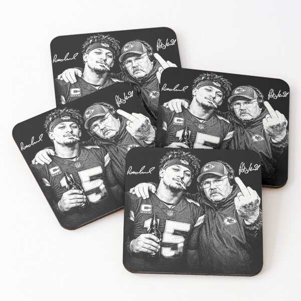 Item preview, Mahomes Andy Reid Middle Finger Football designed and sold by AjdinZ.