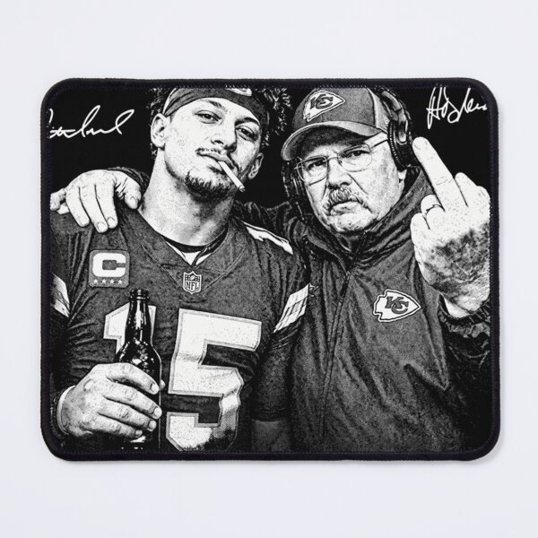 Item preview, Mahomes Andy Reid Middle Finger Football designed and sold by AjdinZ.