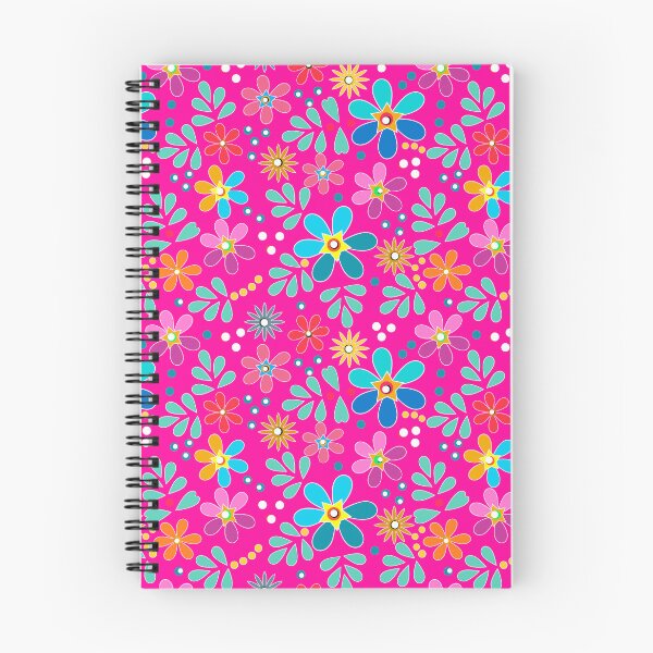 Item preview, floral pattern retro crimson sixties designed and sold by fuzzyfox.