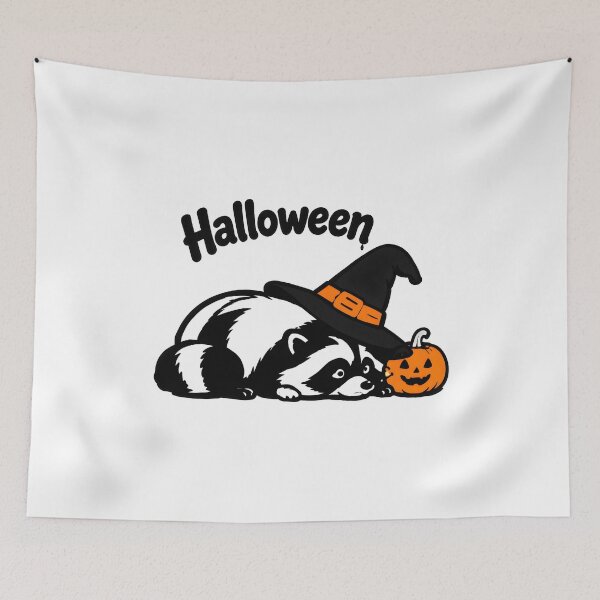 Item preview, Lazy Halloween Jimothy raccoon designed and sold by ViolettaGlass.
