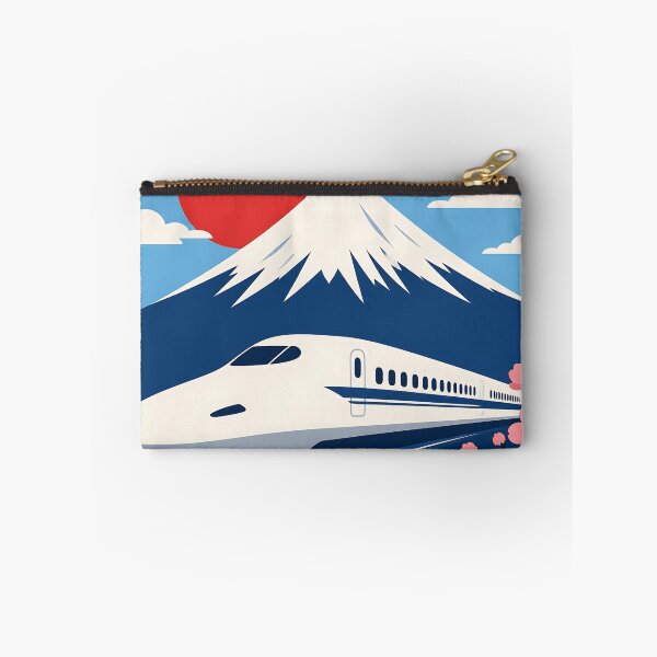 Item preview, Mount Fuji Shinkansen Bullet Train Rising Sun Cherry Blossom designed and sold by KenkonittekiTT.
