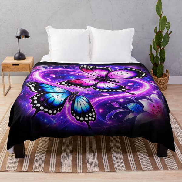 Item preview, Cosmic Butterfly Hearts – Magical Love and Celestial Wings designed and sold by TroviTutto.