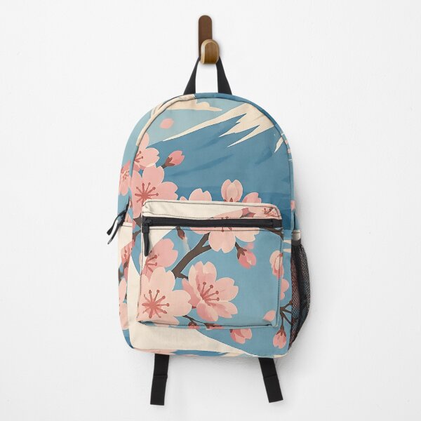 Item preview, Mount Fuji and Cherry Blossoms Japanese Landscape Spring Art designed and sold by KenkonittekiTT.