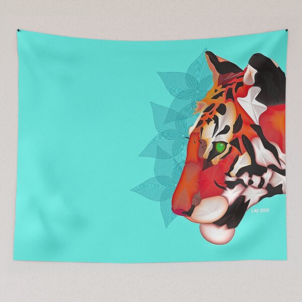 Item preview, Tiger Illustration designed and sold by LilyRuthArt.