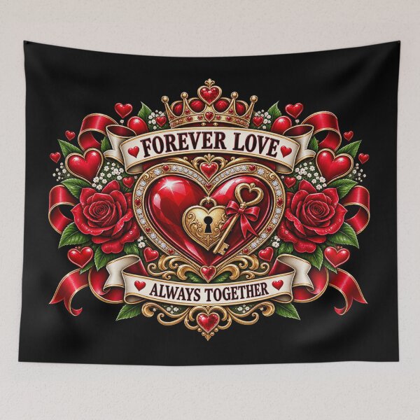 Item preview, Forever Valentine – Eternal Love Heart Emblem designed and sold by TroviTutto.