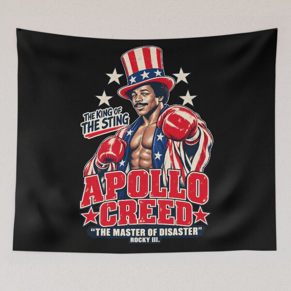 Item preview, Apollo Creed Vintage Patriotic Boxing Portrait designed and sold by melody-stiv.