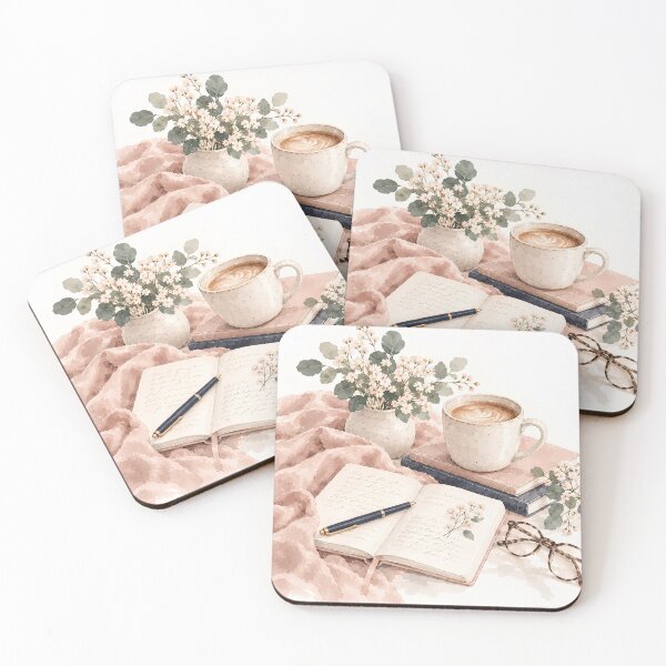 Item preview, Coffee & Journal Morning - The Slow Morning Collection designed and sold by salt n sass designs.