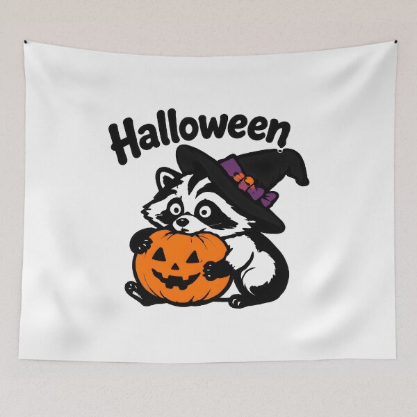 Item preview, Halloween Jimothy raccoon spooky season designed and sold by ViolettaGlass.