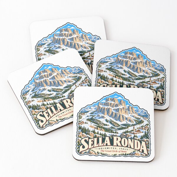 Item preview, Sella Ronda Dolomites Italy The Great Circle Of Stone Skiing Snowboarding Travel Souvenir designed and sold by NeedForParks.