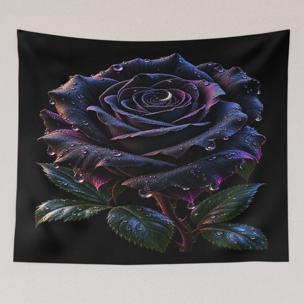 Aperçu de l'œuvre Rose de velours noir – Romance gothique de minuit créée et vendue par TroviTutto.