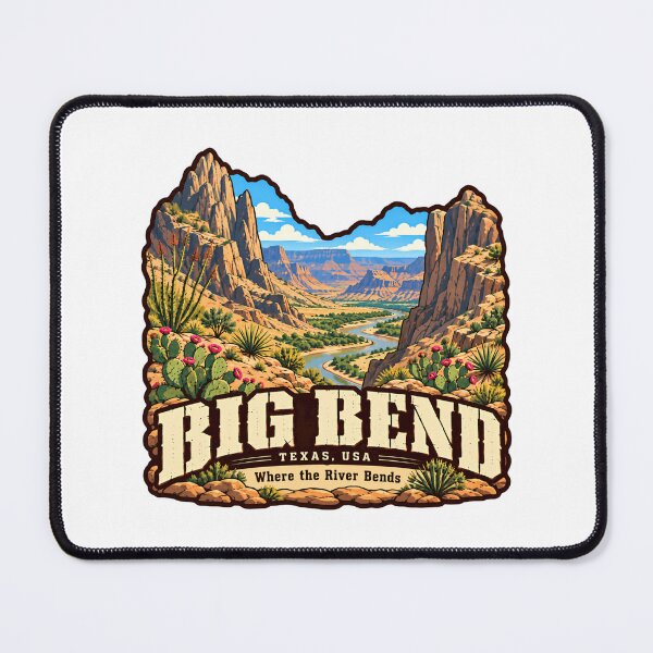 Item preview, Big Bend Texas USA Where The River Bends National Park Travel Explorer designed and sold by NeedForParks.