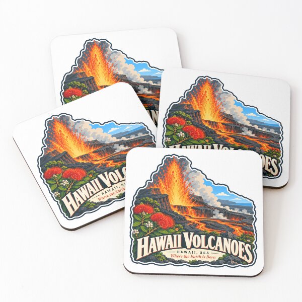 Aperçu de l'œuvre Volcans d'Hawaï : berceau de la Terre - Souvenir de voyage à Hawaï créée et vendue par NeedForParks.