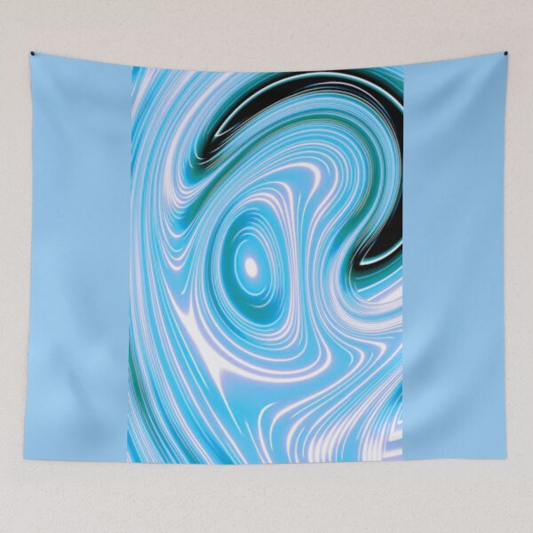 Item preview, Abstract Swirling Blue Energy designed and sold by Dew Drop Designs.