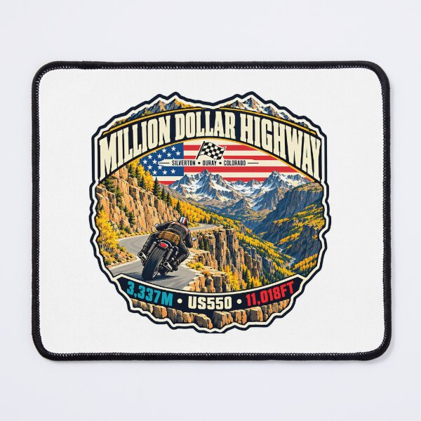Item preview, Million Dollar Highway Colorado Motorcycle Travel Biker US550 Adventure designed and sold by NeedForParks.