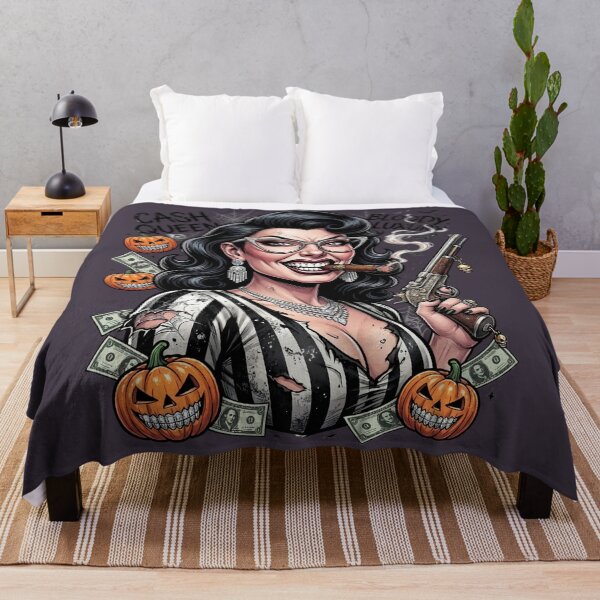 Artikelvorschau, Mafia-Lady, Pistole, Zigarre, Halloween-Geld entworfen und verkauft von Voodoo Store Paranormal Collections.