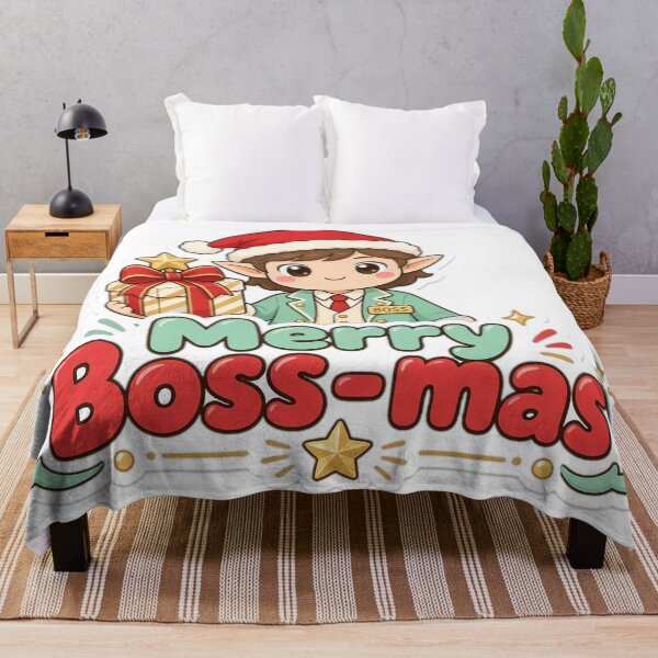 Artikelvorschau, Boss Christmas Merry Boss-mas Gift entworfen und verkauft von Soft Merch.