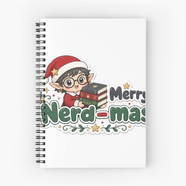 Artikelvorschau, Nerd Christmas Merry Nerd-mas Gift entworfen und verkauft von Soft Merch.