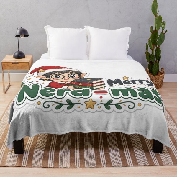 Artikelvorschau, Nerd Christmas Merry Nerd-mas Gift entworfen und verkauft von Soft Merch.