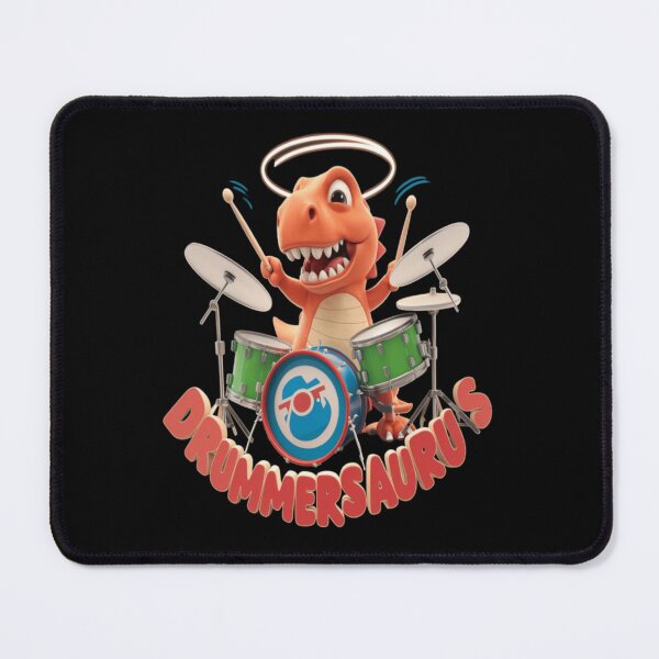 Item preview, Drummersaurus Funny Dinosaur Drummer Design designed and sold by AmandaxdShopus.