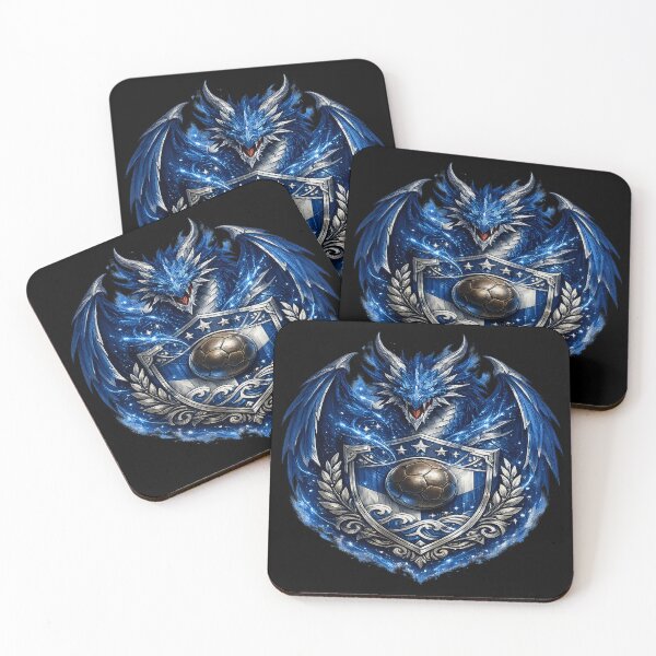 Item preview, Blue Dragon Football Emblem – Fantasy Soccer Heritage designed and sold by TroviTutto.
