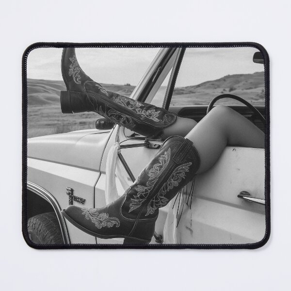 Item preview, Cowgirl Boots Vintage Road Trip designed and sold by SurfolioPrints.