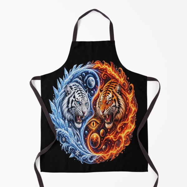 Item preview, Tigres Cósmicos Yin Yang – Hielo y Fuego designed and sold by TroviTutto.