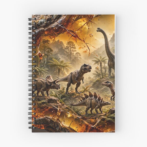Item preview, Prehistoric Dinosaur World Encased in Amber designed and sold by DreamyWallVibes.