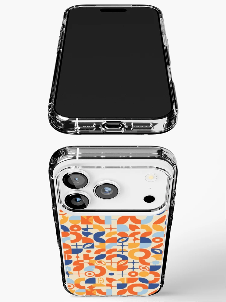 Thumbnail 3 of 5, iPhone Case, Colorful Abstract Mid Century Geometric Seamless Pattern designed and sold by SbRandomLab.