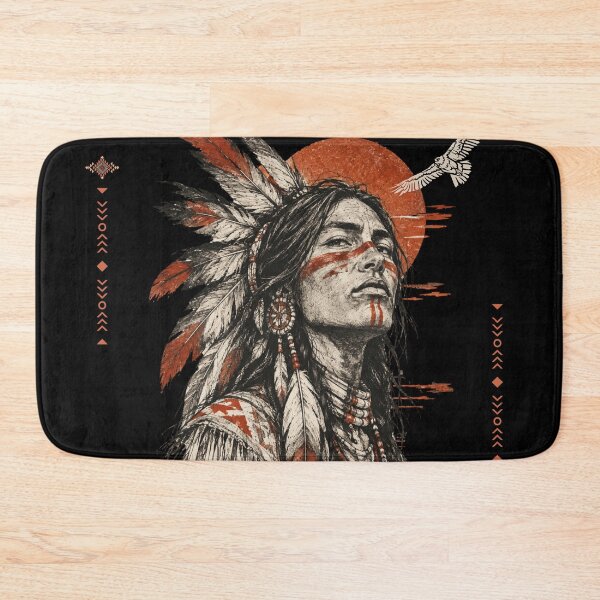 Item preview, Ancestral Spirit Indigenous Portrait Vintage Native Art designed and sold by KaBaRen.