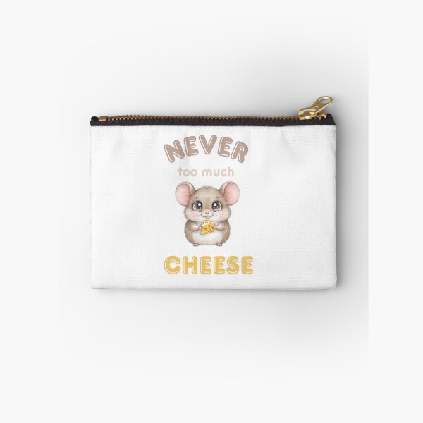 Artikelvorschau, Never Too Much Cheese – Funny Watercolour Mouse Art entworfen und verkauft von made by Golightly x.