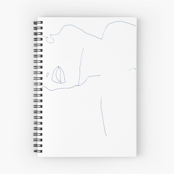 Item preview, Blue Fountain Pen Face, Eyes Lowered designed and sold by essentialink.