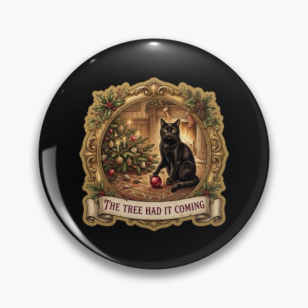 Item preview, Black Cat Vintage Christmas — Tree Had It Coming designed and sold by TheCalmEdit.