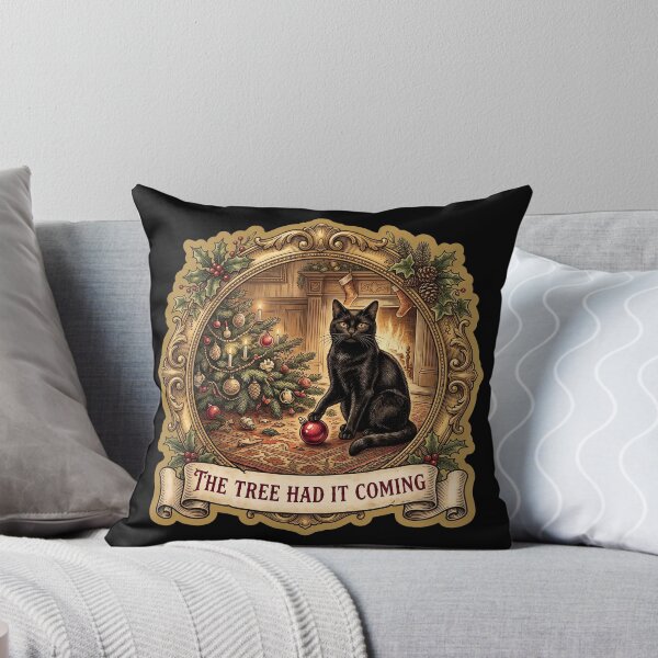 Item preview, Black Cat Vintage Christmas — Tree Had It Coming designed and sold by TheCalmEdit.