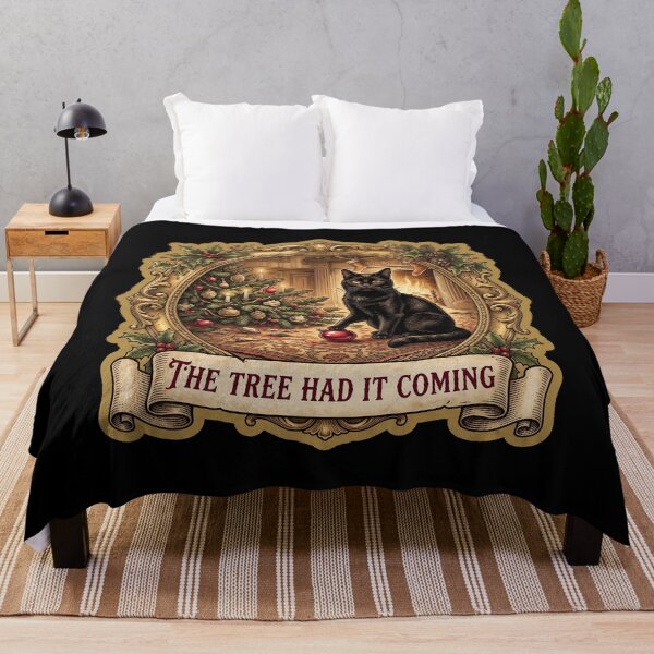 Item preview, Black Cat Vintage Christmas — Tree Had It Coming designed and sold by TheCalmEdit.