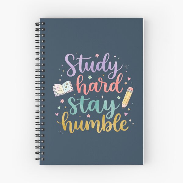 Item preview, Study Hard Stay Humble Motivational Quote – Student Study Motivation & Success designed and sold by WallMuseStudio .