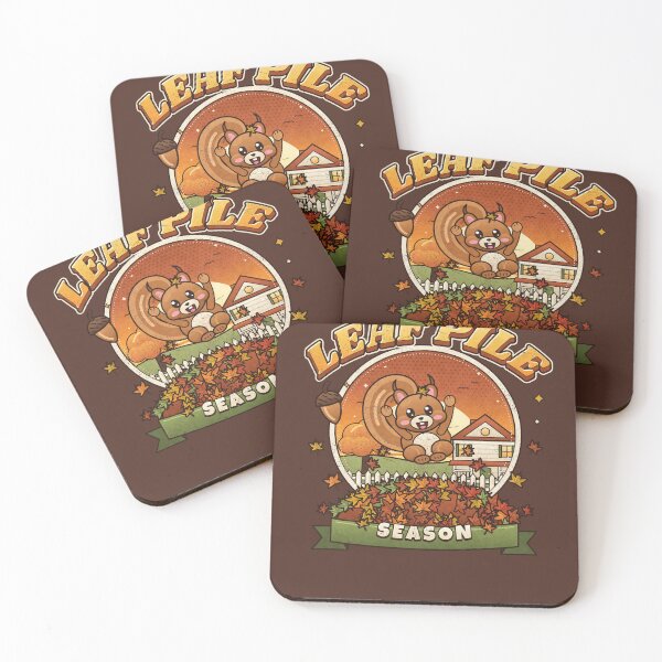 Item preview, Leaf Pile Season Cute Squirrel Fall Leaves Autumn Gift designed and sold by MiniSaga Shop.