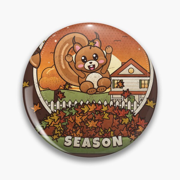 Item preview, Leaf Pile Season Cute Squirrel Fall Leaves Autumn Gift designed and sold by MiniSaga Shop.