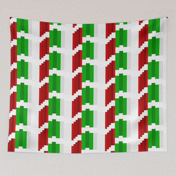Item preview, Pixel Italy Flag designed and sold by HarveyHandcraftsandDesigns.