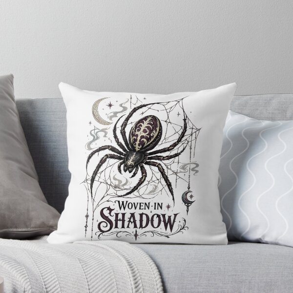 Item preview, Woven in Shadow Gothic Spider Web Dark Celestial Witchy Design designed and sold by inkoutninja.