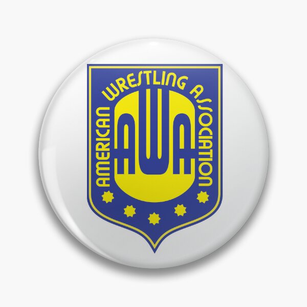 Item preview, Logotipo clásico del escudo de la Asociación Americana de Lucha Libre (AWA) designed and sold by Irish Whip Media.