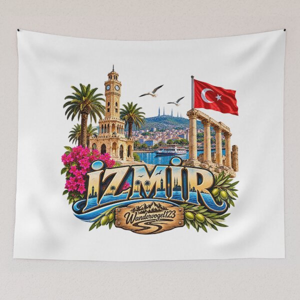 Item preview, Izmir, Türkiye – Aegean Coast Clock Tower & Türkiye Holidays designed and sold by Wandervogel123.