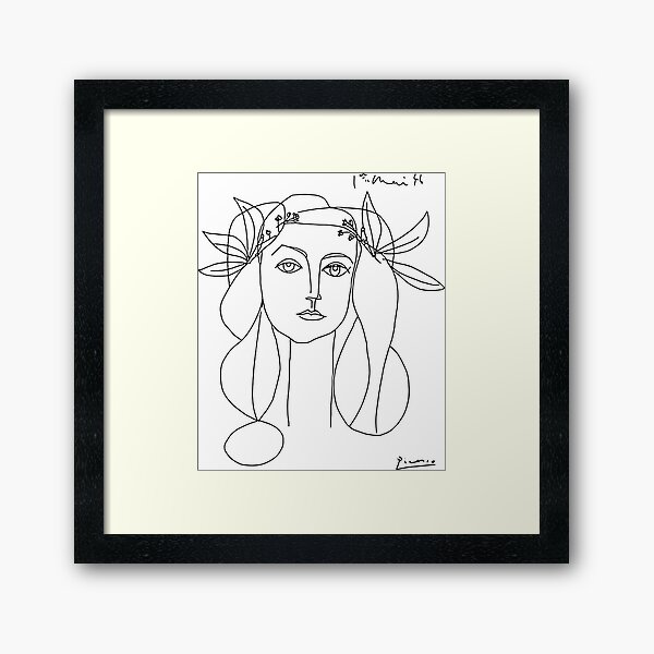 Pablo Picasso War And Peace 1952 Artwork, for Wall Art, Tshirts, Prints, Men, Women, Youth Framed Art Print