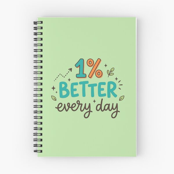 Item preview, 1% Better Every Day Motivational Quote – Daily Growth & Self Improvement designed and sold by WallMuseStudio .