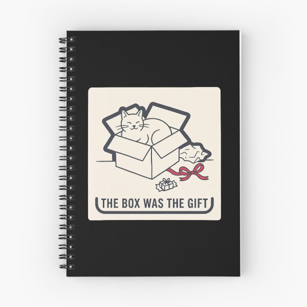 Item preview, Cat in Christmas Gift Box — The Box Was the Gift designed and sold by TheCalmEdit.